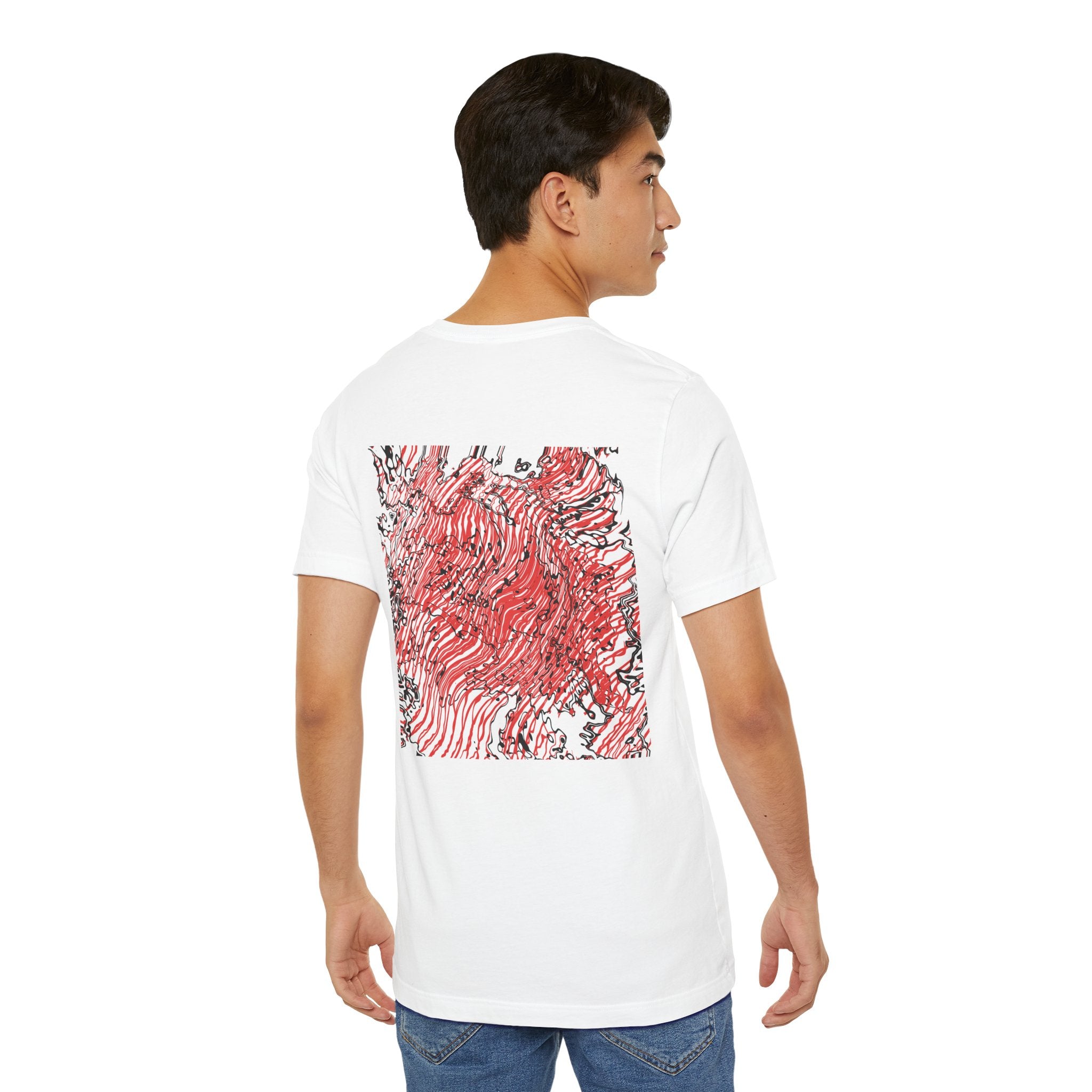 Red Rip Wave T-Shirt (back)