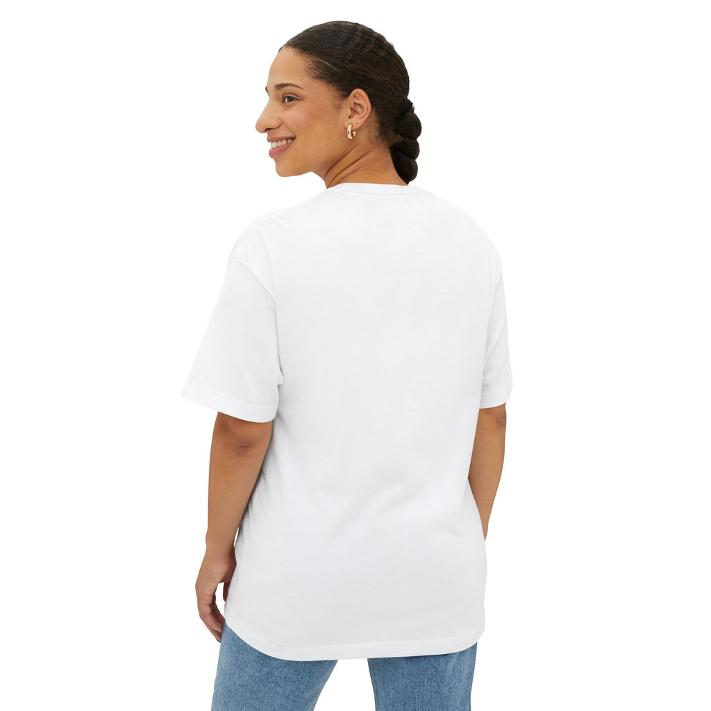 Abstract Red Wave Unisex T-Shirt | Oversized Boxy T-Shirt
