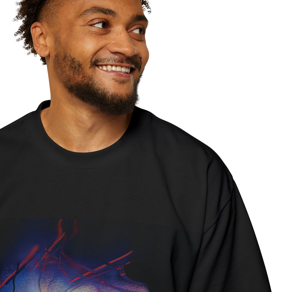The Overwhelm Unisex T‑Shirt — Triptych Vaporwave Graphic Tee