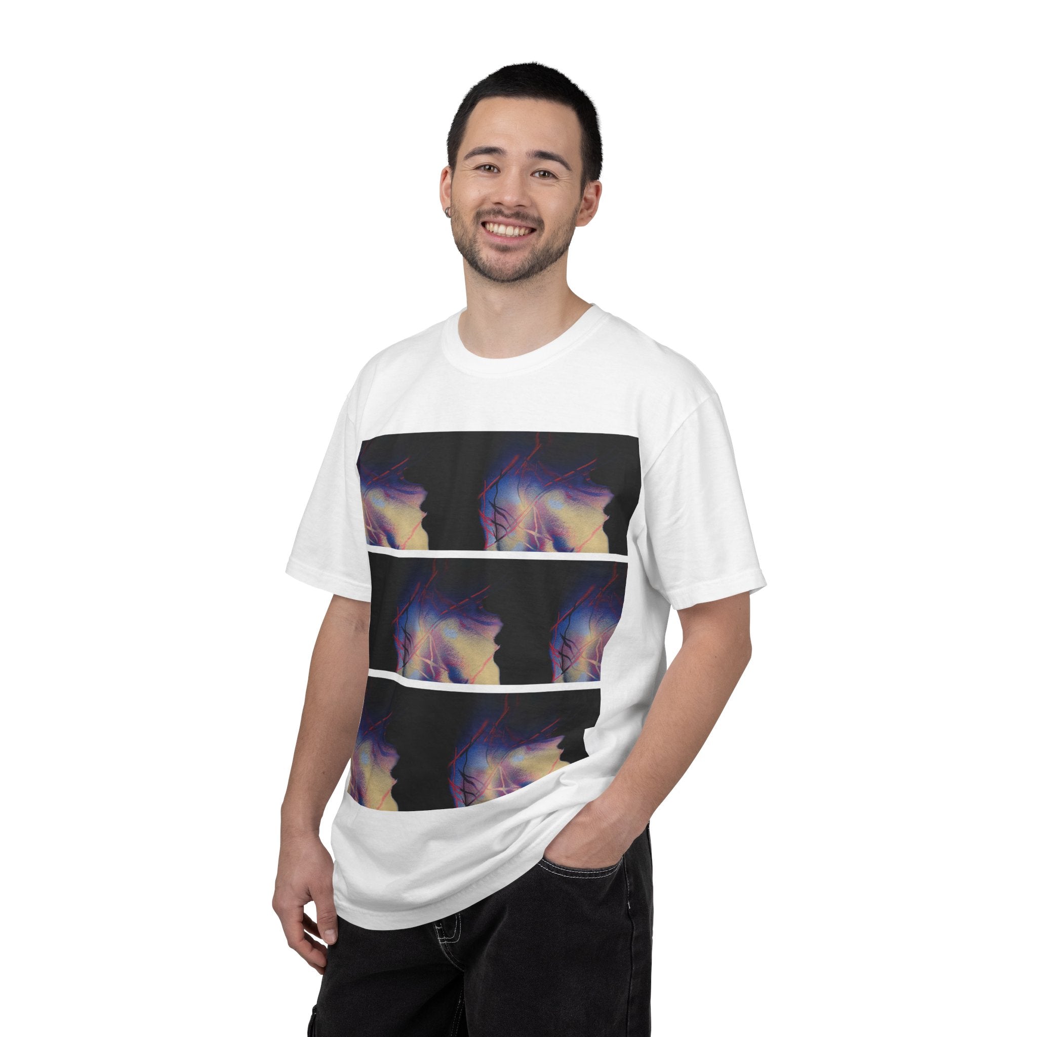 The Overwhelm Unisex T‑Shirt | Triptych Vaporwave Graphic Tee