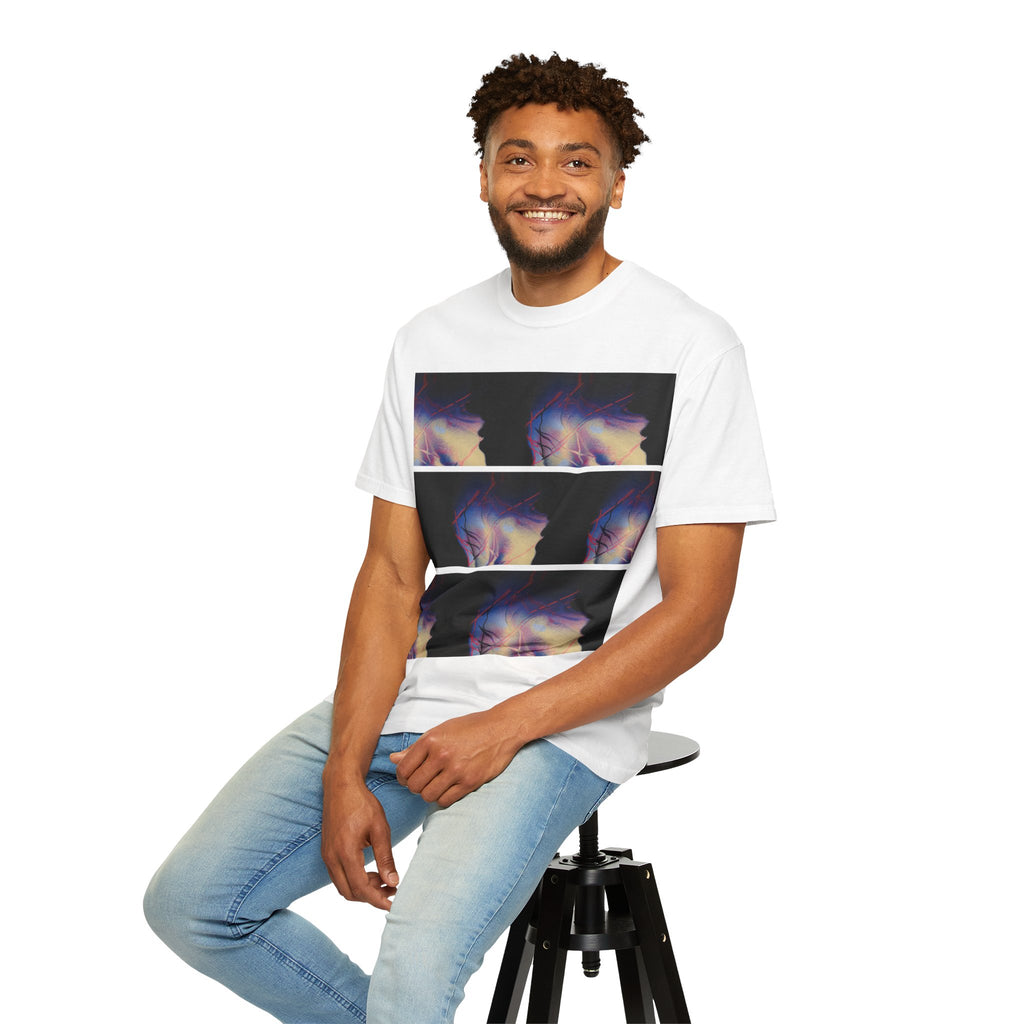The Overwhelm Unisex T‑Shirt | Triptych Vaporwave Graphic Tee