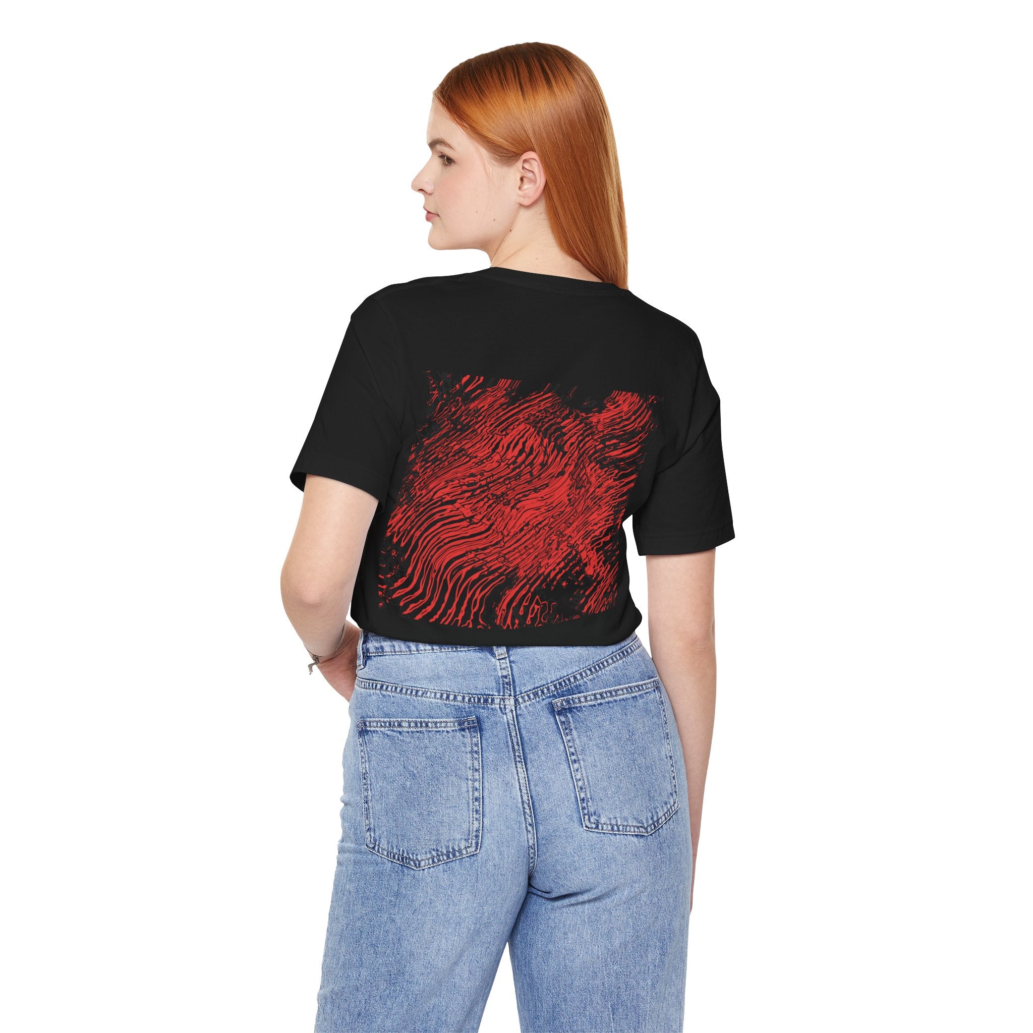 Red Rip Wave T-Shirt (back)