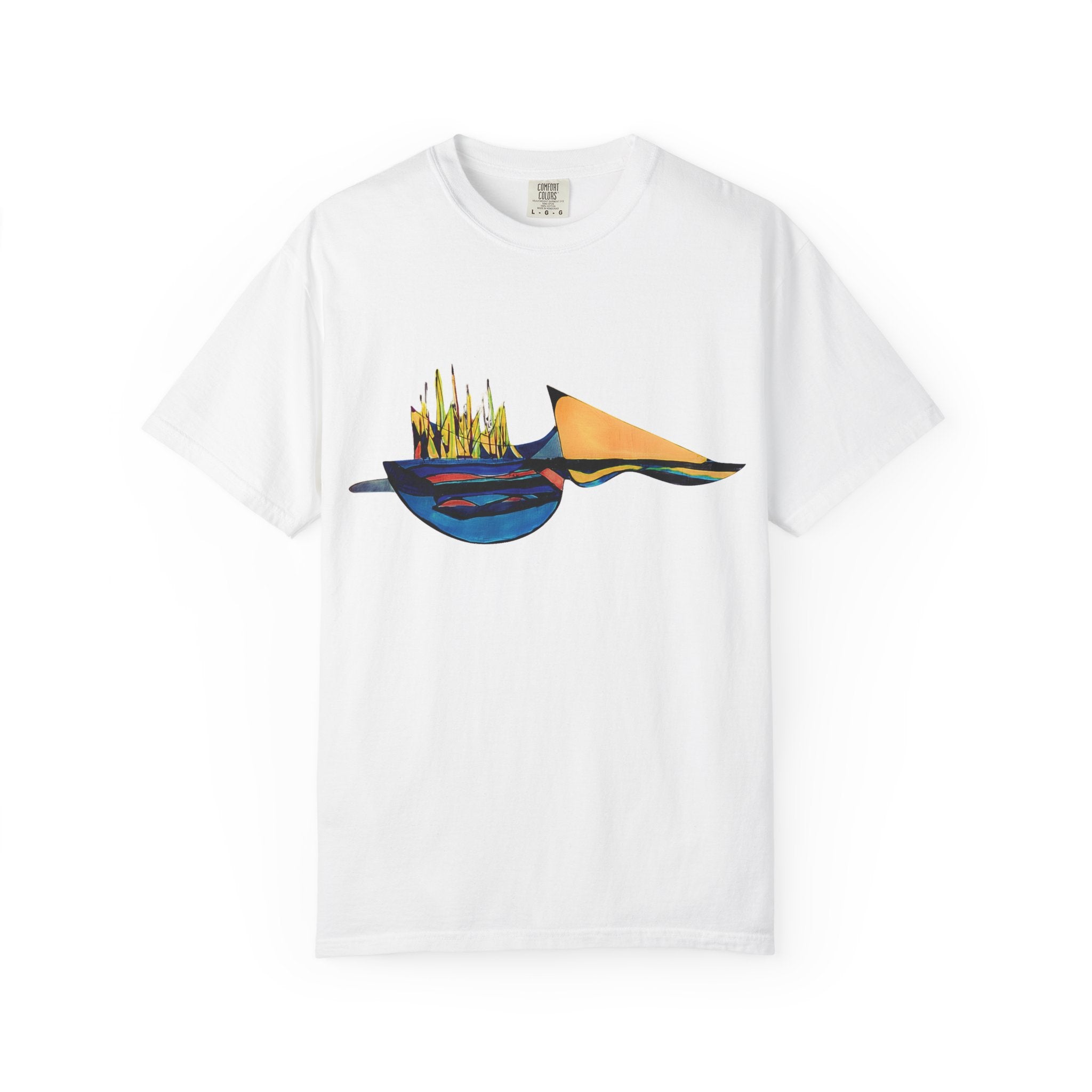 Sailing Illusion Unisex T-Shirt | Abstract Sailing Graphic