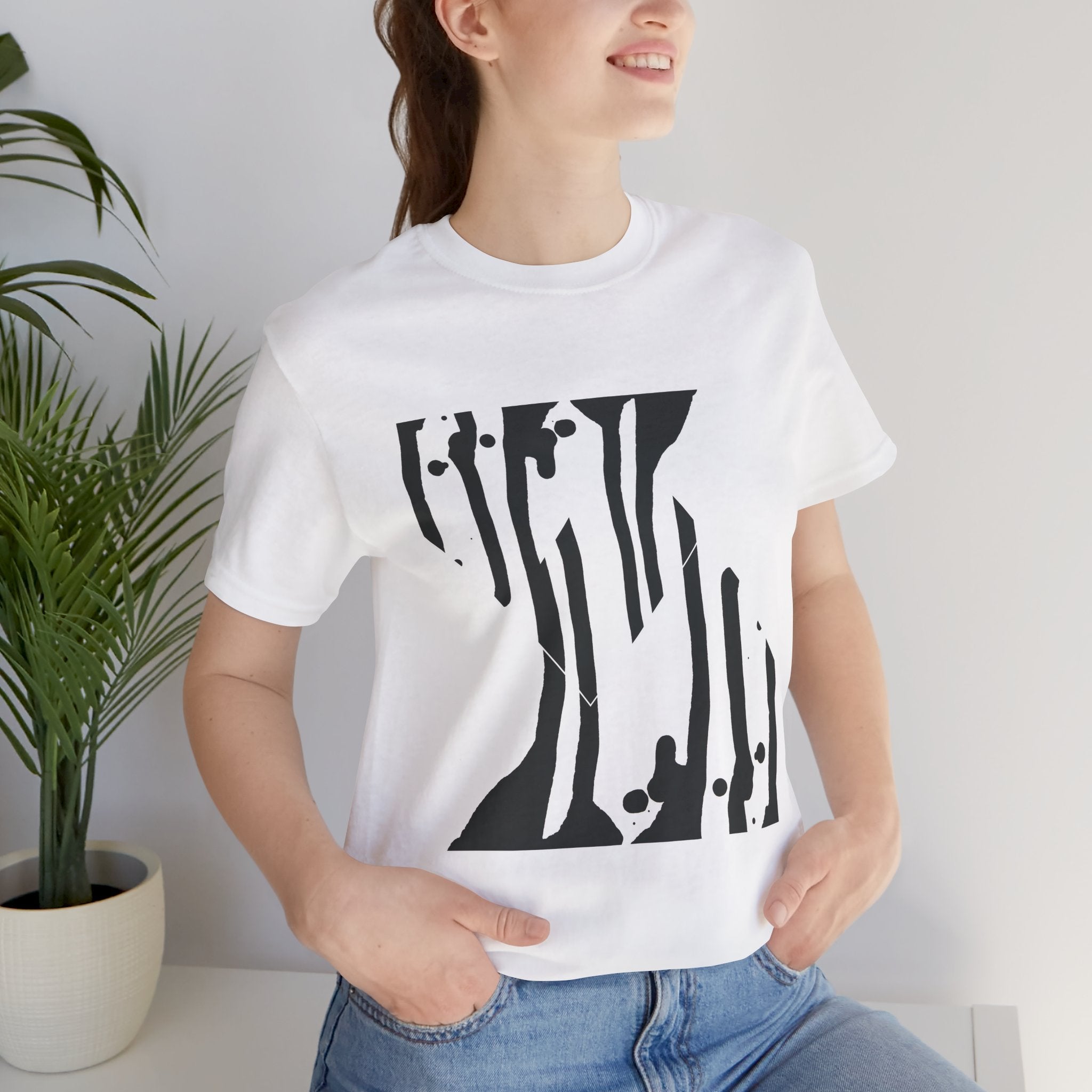 Ink Drip — Black & White Abstract 'Drip' Graphic Tee