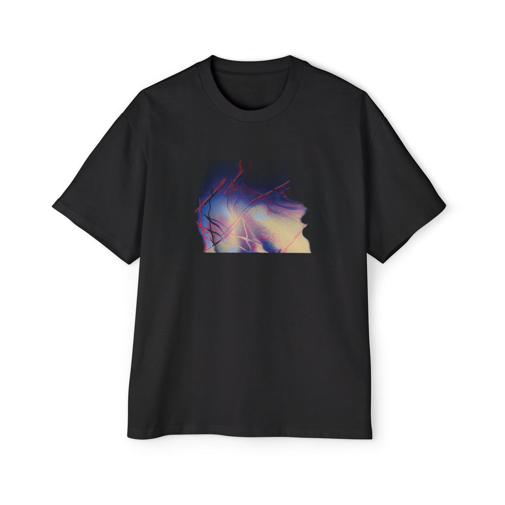 The Overwhelm Unisex T‑Shirt — Triptych Vaporwave Graphic Tee