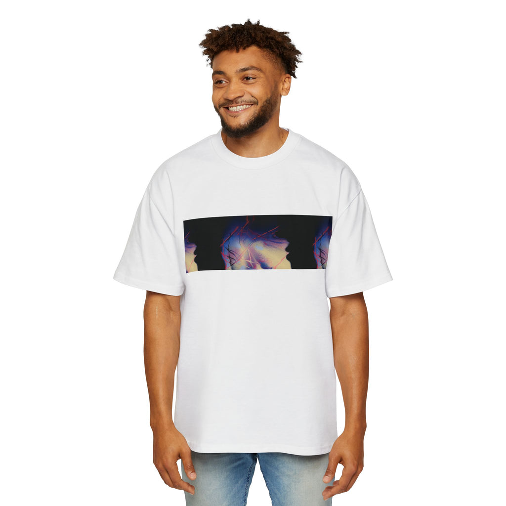The Overwhelm Unisex T‑Shirt — Triptych Vaporwave Graphic Tee