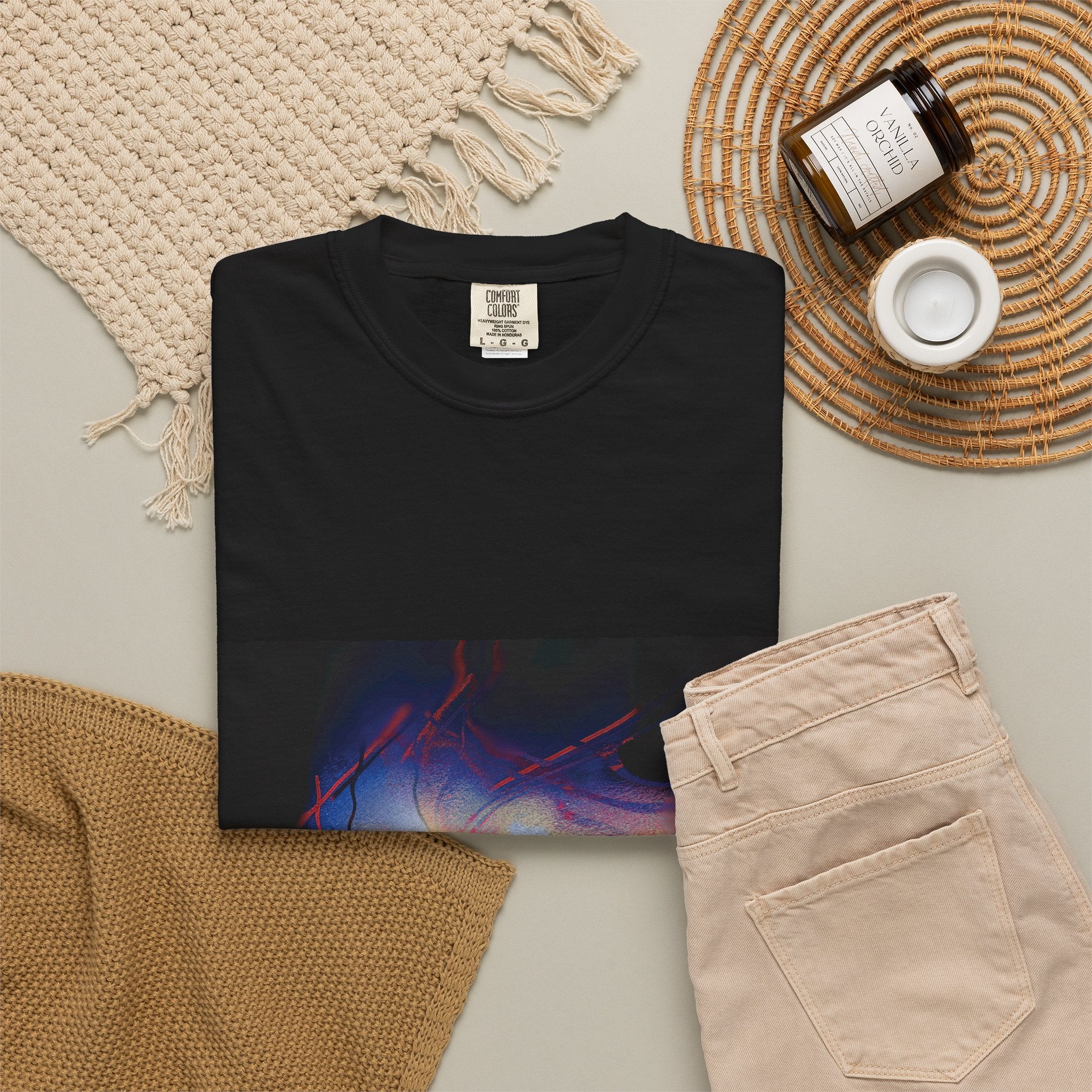 The Overwhelm Unisex T‑Shirt | Triptych Vaporwave Graphic Tee